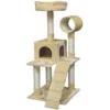 Catlady GoPetClub 50 in. Cat Tree Condo Scratcher Post Pet Bed Furniture