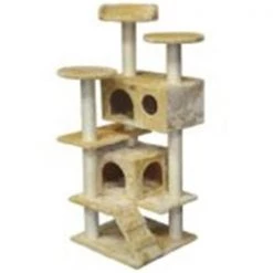 Go Pet Club F2024 GoPetClub 53 in. Cat Tree Condo Scratcher Post Pet Bed Furniture F2024