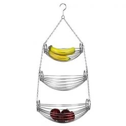 Bakeoff 3-Tier Hanging Basket Hammock; Chrome
