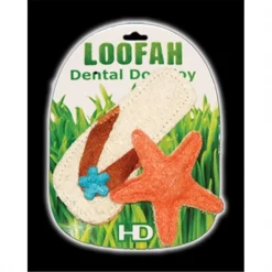Hip Doggie HD-8LBST USDA Certified Organic Loofah Dental Toy- Beach Combo