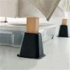 Creative Bath Products GBR01-11-BLK Bed Riser - Black - Pack of 6