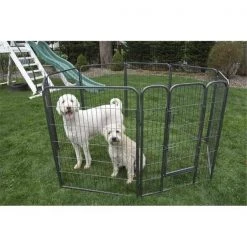 Iconic Pet Llc Iconic Pet 92147 24 in. Heavy Duty Metal Tube Pen Pet Dog Exercise & Training Playpen