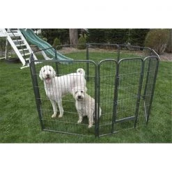 Iconic Pet Llc Iconic Pet 92149 40 in. Heavy Duty Metal Tube Pen Pet Dog Exercise & Training Playpen