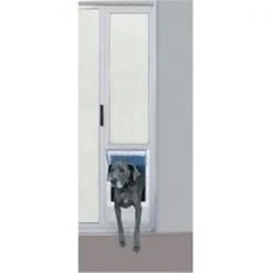 Ideal Pet Products PATXLW Extra Large Pet Patio Door - White Finish 77 5/8-80 3/8