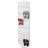 Honey White 24 Pair Over Door Shoe Organizer SFT-01242