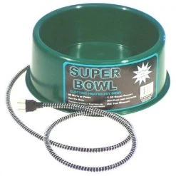 Farm Innovators 1-.50 Gallon Green Round Heated Pet Bow P-60