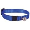 Beloved 5 in. X 8 in.-12 in. Adjustable Blue Safety Cat Collar With Bell
