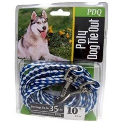 Boss Pet Products Q2410 000 99 10 ft. Medium Dog PDQ Rope Tie Out