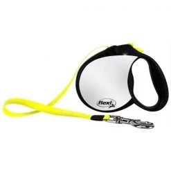 Flexi North America Llc RFLCT L Large Black & Neon Yellow Reflective Retractable