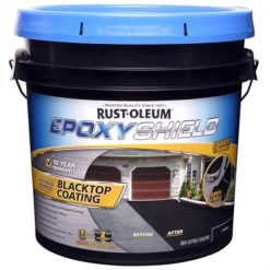 Zinsser Rustoleum 247471 2 Gallon Epoxy Sheild Black Top Coating