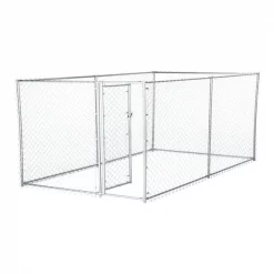 Daretocare Galvanized Chain Link Kennel with PC Frame