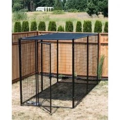 Jewett Cameron Company CL 66137 10 ft. Length Modular Kennel with Shade Cloth Roof