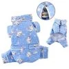 Klippo Pet KBD061LZ Snowman & Snowflake Flannel Pajamas With 2 Pockets - Large