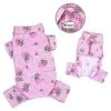 Klippo Pet KBD065XS Adorable Teddy Bear Love Flannel Pajamas; Pink - Extra Small