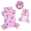 Klippo Pet KBD065XL Adorable Teddy Bear Love Flannel Pajamas; Pink - Extra Large