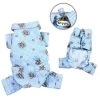 Klippo Pet KBD066XL Adorable Teddy Bear Love Flannel Pajamas; Light Blue - Extra Large