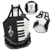 Klippo Pet KDR058SZ Adorable Piano Dress With Ruffles - Small