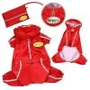 Klippo Pet KJK058LZ Raincoat Bodysuit With Reflective Stripes & Matching Pouch - Large