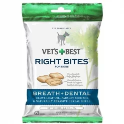 Vets Best 10354VB Right Bites Breath & Dental Dog Treats