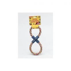 Bulk Buys Figure 8 multi-colored rope dog toy - Pack of 72