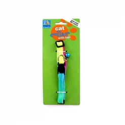 Bulk Buys DI223-24 20" Metal/Plastic/Nylon Cat Collar with Bell - Pack of 24