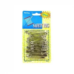Bulk Buys HM012-72 Silver Jumbo Safety Pins - Pack of 72