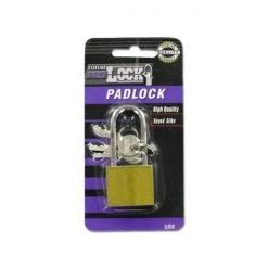 Bulk Buys Long shank padlock with keys - Pack of 72