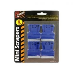 Bulk Buys 4 Pack miniauture scrapers - Pack of 48