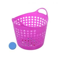 Bulk Buys GM811-24 Small Round Storage Basket -Pack of 24