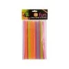 Bulk Buys HW657-48 Neon Wide Fun Straws -Pack of 48