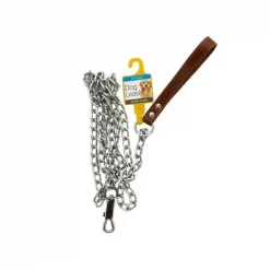 Bulk Buys OD385-16 Chain Dog Leash With Durable Handle -Pack of 16