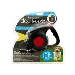 Bulk Buys OD995-3 Retractable Dog Leash With Led Light -Pack of 3