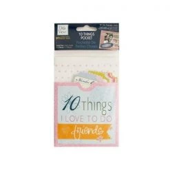 Bulk Buys CG590-24 10 Things Friends Journaling Pocket -Pack of 24