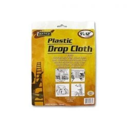 Bulk Buys HA088-72 Plastic Drop Cloth -Pack of 72
