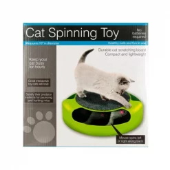 Bulk Buys OC992-4 Cat Scratch Pad Spinning Toy with Mouse; 4 Piece -Pack of 4