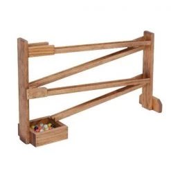 Burts Bees Pet Lapps Toys & Furniture 171 U Wooden Marble Run Toy; Unfinished