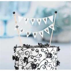 Lillian Rose WF244 Just Married Cake Bunting