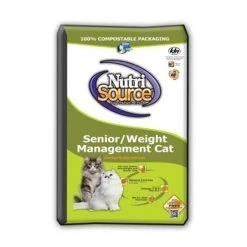 Animal Supply Company TU28005 Nutrisource Senior Weight Management Dry Cat Food; Chicken And Rice