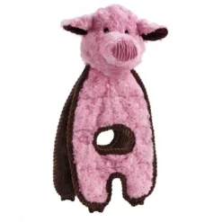 Charming Pet Products CQ00016 Cuddle Tug Dog Toy - Pig