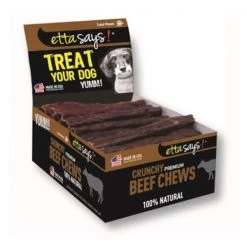 Etta Says (Treat Planet) Etta Says Treat Planet EY00179 4 in. Crunchy Beef Chews - Count - 36