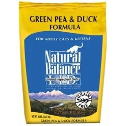 Natural Balance Pet Foods NA05050 Green Pea & Duck Dry Cat Formula