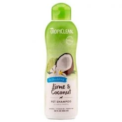 Animal Supply Company Animal Supply TP20244 20 oz TropiClean DeShedding Lime & Coconut Pet Shampoo