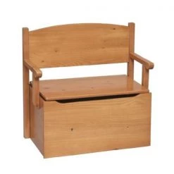 Little Colorado 017NANC Bench Toy Box - Natural-No Cutout