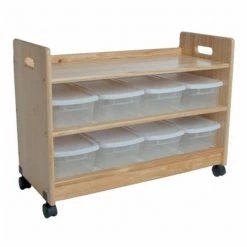 Little Colorado 069NA Toy Organizer with Casters in Natural