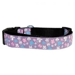 Mirage Pet Products 125-005 XSLV Butterfly Nylon Ribbon Collar Lavender XS