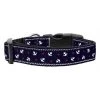 Mirage Pet Products 125-016 LGBL Anchors Nylon Ribbon Collar Blue Large