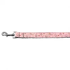 Mirage Pet Products 125-019 1006LPK Cupcakes Nylon Ribbon Leash Light Pink 1 inch wide 6ft Long