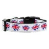 Mirage Pet Products 125-021 MD Graffiti Union Jack- UK Flag Nylon Ribbon Collar Medium