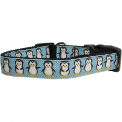 Mirage Pet Products 125-037 LG Penguins Nylon Ribbon Collars Large