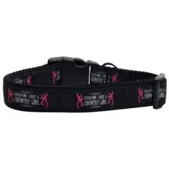 Unconditional Love Country Girl Nylon Ribbon Dog Collars Medium